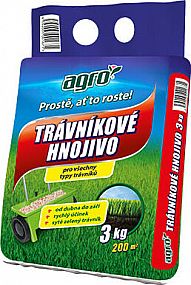 Trávníkové hnojivo 3kg AGRO sáček