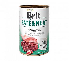 Konzerva Brit 400g Venison Paté & Meat