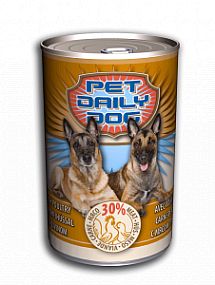 Konzerva Pet Daily Dog Poultry 1240g