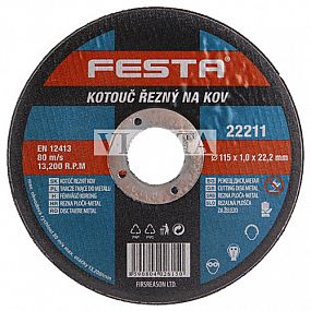 ŽlZ/Kotouč řezný kov 125x1,2x22,2mm 64013