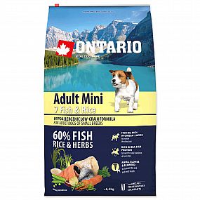 Ontario Dog Adult Mini Fish & Rice 6,5 kg