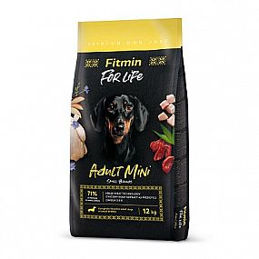 Fitmin Dog For Life Adult Mini 12kg drůbeží, vepřové, hovězí