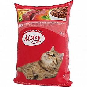 Mjau Cat Turkey with Grass 11kg kompletní krmivo pro dospělé kočky