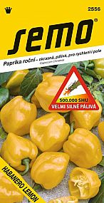 Paprika zel. HABANERO LEMON velmi silně pálivá SHU 500 000 žlutá