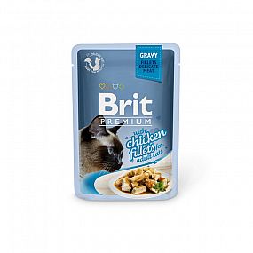 Kapsa Brit Premium Cat Delicate Fillets 85g Chicken in Gravy