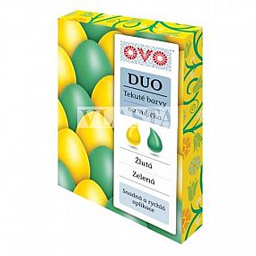 OVO DUO Barva na vajíčka 20x20ml ze/žl