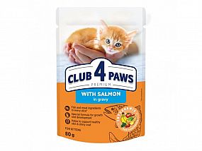 Kapsa Club4Paws CAT 80g for Kitten with Salmon