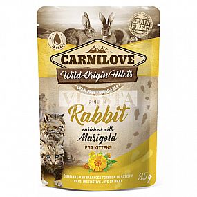 Kapsa Carnilove for Kittens 85g rich in Rabbit enriched with Marigold (CZ)
