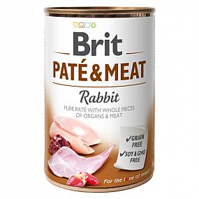 Konzerva Brit 400g Rabbit Paté & Meat