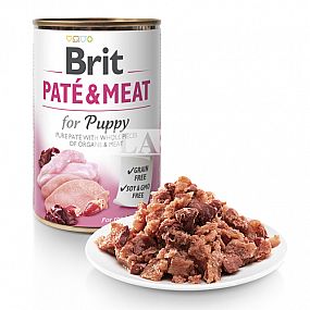 Konzerva Brit 400g Puppy Paté & Meat