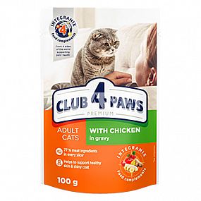 Kapsa Club4Paws CAT 100g with Chicken in Gravy