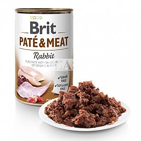 Konzerva Brit 800g Rabbit Paté & Meat