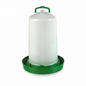 Gaun Napaječka PREMIUM 12 l 322x424mm plastová bílá se zelenou miskou se zátkou / PREMIUM DRINKER WITH PLUG GREEN 12 L 11062