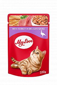 Kapsa MyLove Cat 100g with Turkey in delicat sauce