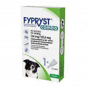 VVLP Kapky spot-on Fypryst Combo Dog 134/120,6mg pro psy o hmotnosti 10-20kg