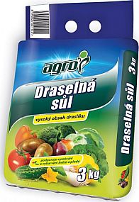 Draselná sůl 3 kg AGRO sáček