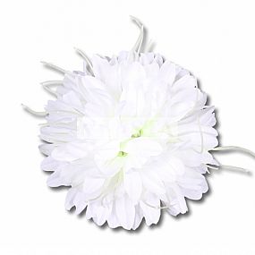 Chryzantema květ 14cm bílá zdobení