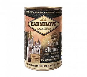Konzerva Carnilove Can for Puppies 400g Wild Meat Salmon & Turkey