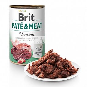 Konzerva Brit 400g Venison Paté & Meat