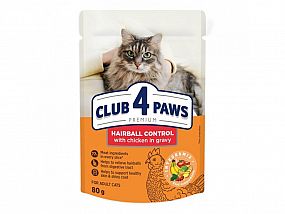 Kapsa Club4Paws CAT 80g Hairball for Adult Cats
