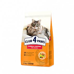 Club4Paws Cat Premium Hairball Control 14kg trávení chlupů