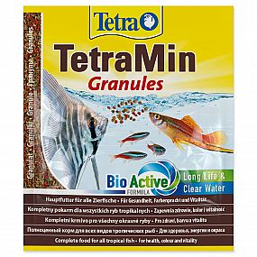 Tetra Min Granules 15 g granulované krmivo pro všechny druhy akvarijních ryb