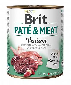 Konzerva Brit 800g Venison Paté & Meat