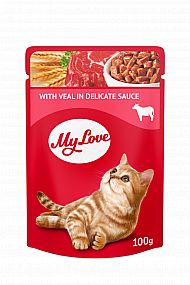 Kapsa MyLove Cat 100g with Veal in delicat sauce