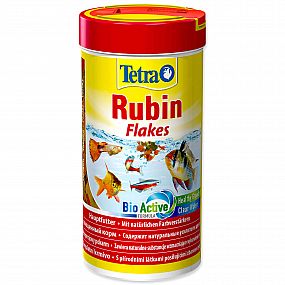 Tetra Rubin 250 ml granulované krmivo pro zvýraznění barevnosti všech druhů akvarijních ryb.