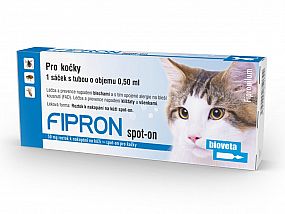 VVLP Kapky spot-on Fipron Dog 0,5ml pro kočky antiparazitární přípravek pro kočky proti blechám, klíšťatům a všenkám