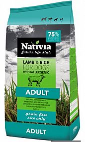 Nativia Adult Lamb & Rice 15 kg jehně a rýže