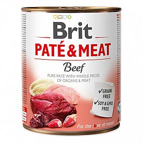 Konzerva Brit 800g Beef Paté & Meat