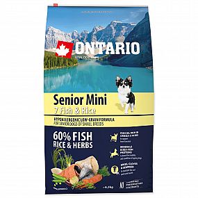 Ontario Dog Senior Mini Fish & Rice 6,5kg