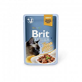Kapsa Brit Premium Cat Delicate Fillets 85g in Gravy with Tuna