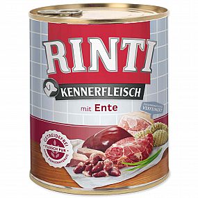 Konzerva Rinti Kennerfleisch 800g kachní srdce