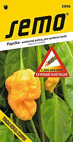 Paprika TRINIDAD MORUGA SCORPION YELLOW extrémně pálivá SHU 1 200 000 žlutá