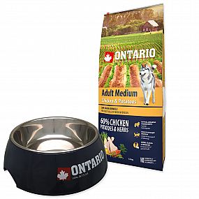 Ontario Dog Adult Medium Chicken & Potatoes 12kg