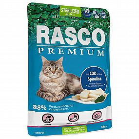 Kapsa Rasco Premium Sterilized 85g treska se spirulinou