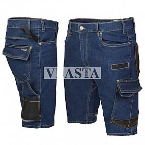 Kraťasy pán.JEANS STRETCH BLUE 56-XL