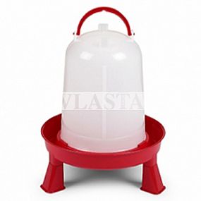 Gaun Napaječka pro drůbež 3 l 255x280mm plastová červená s nohama ECO / CHICKEN DRINKER 3 L WITH LEGS 10937