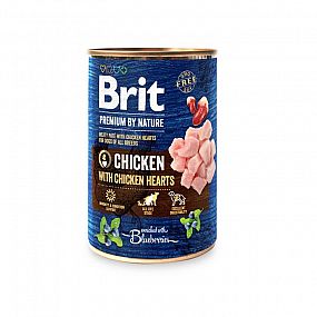 Konzerva Brit Premium 400g Chicken With Hearts