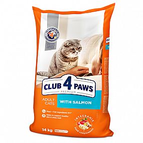 Club4Paws Cat Premium with Salmon 14kg losos pro kočky