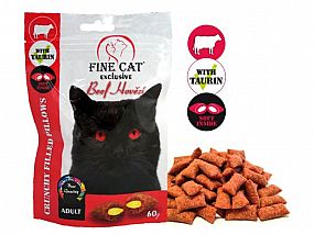 Fine Cat Exclusive plněné polštářky pro kočky hovězí 60g 16.153