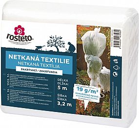 Textilie netkaná bílá 3,2x5m Rosteto 19g/m2