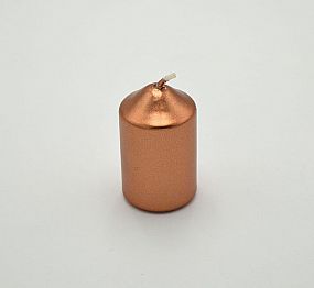 Svíčka adventní 4x6cm /4ks/ metal bronz