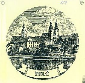 Obtisk Telč černotisk 125mm