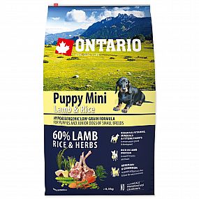 Ontario Puppy Mini Lamb a Rice 6,5kg