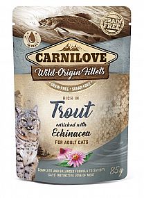 Kapsa Carnilove Cat 85g rich in Trout enriched with Echinacea (CZ)