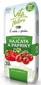 Rašelina a.s. SUBSTRÁT PRO RAJČATA A PAPRIKY Vita Natura 20 l