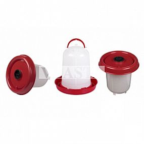 Gaun Napaječka pro drůbež 8 l 315x305mm plastová červená se zátkou ECO / CHICKEN DRINKER WITH PLUG 8 L 10980